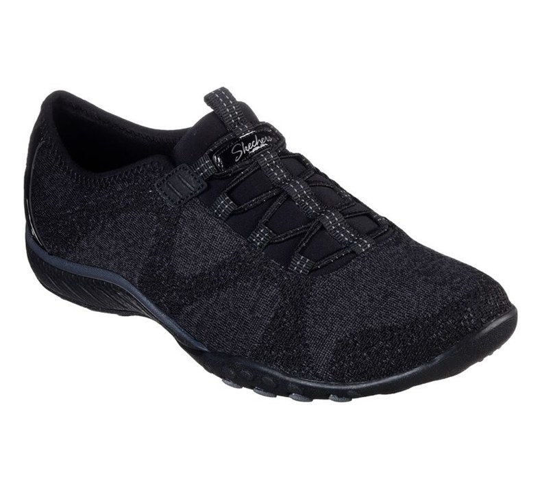 Skechers Relaxed Fit: Breathe-Easy - Opportuknity - Womens Slip On Shoes Black [AU-GO5674]